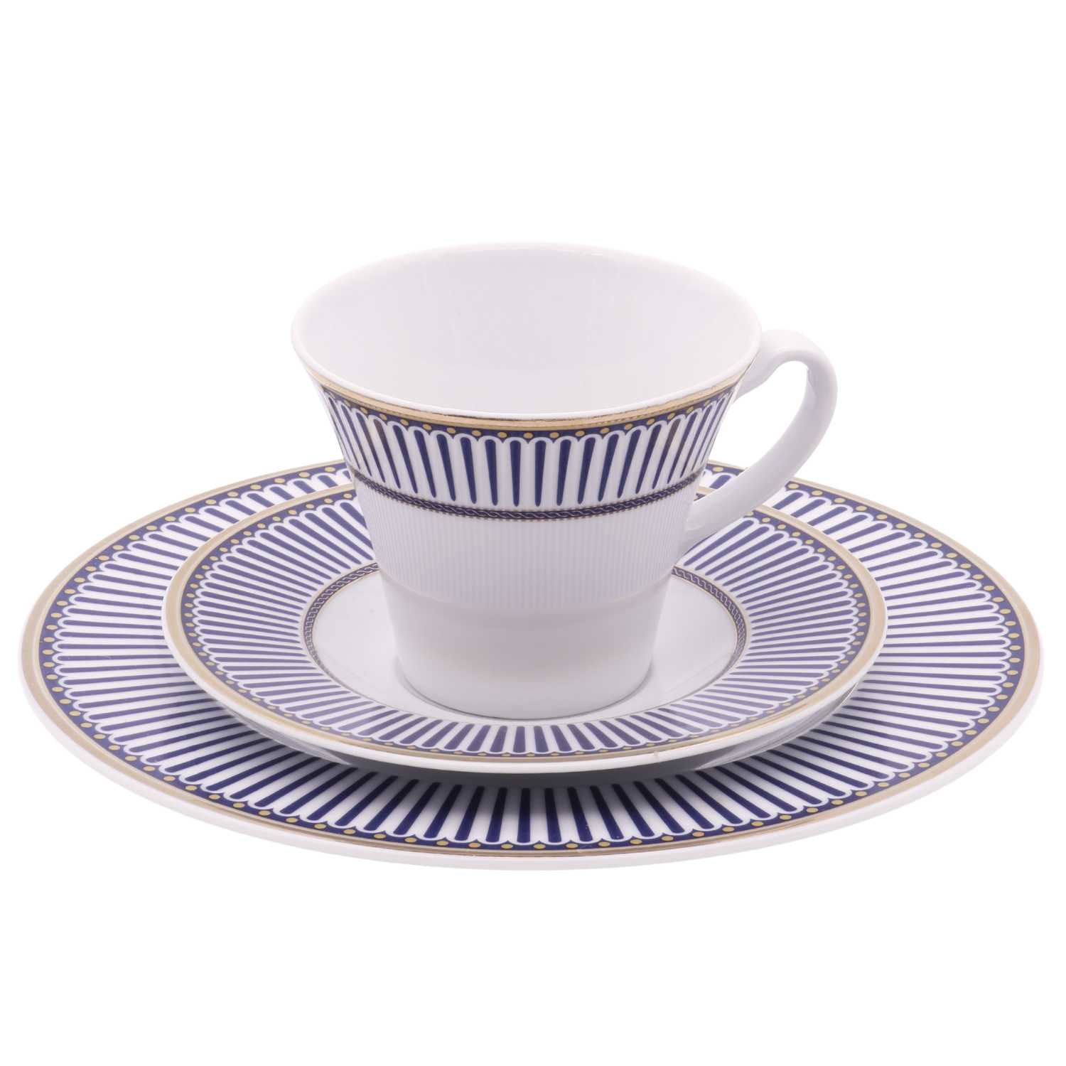 Geschirr mieten Berlin Hochzeit, Firmenfeier, Geburtstag - Geschirrverleih - Lasate - Geschirr blau gold