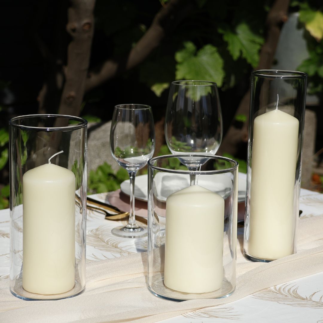 Kerzenhalter Glas Hurricane 3er Set mieten Lasate - dein Event- / Geschirrverleih in Berlin und Brandenburg